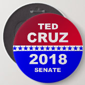 Politischer Knopf 2018 Senats Teds Cruz Button (Vorne & Hinten)