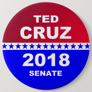 Politischer Knopf 2018 Senats Teds Cruz Button