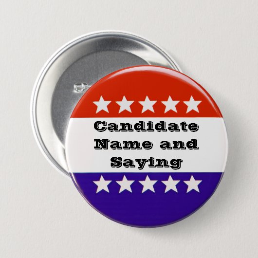 Politischer Knopf Button (Vorne & Hinten)