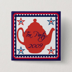 Politischer Knopf des Tee-Party-2009 Button