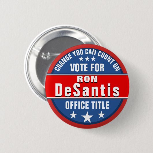 Politischer Knopf von Ron Desantis Button (Vorne & Hinten)