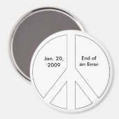 Politischer Magnet (Vorderseite/Rückseite)