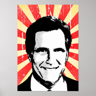 POLITISCHER PROPAGANDA POSTER, Mitt Romney 2 Poster