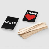 Politischer Protest der Einheit der Demokratie Fächer (Non-assembled)