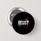Politischer Protest widerstehen _1 Button (Vorne & Hinten)