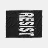 Politischer Protest widerstehen Fleecedecke (Vorderseite (Horizontal))