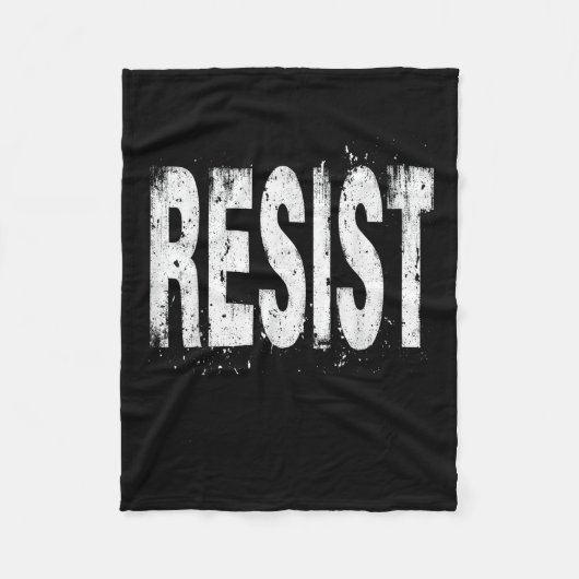 Politischer Protest widerstehen Fleecedecke (Vorderseite)