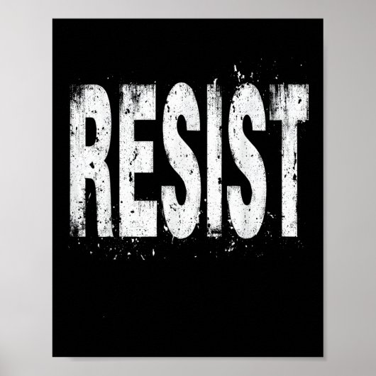 Politischer Protest widerstehen Poster (Vorne)