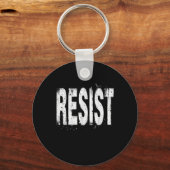 Politischer Protest widerstehen Schlüsselanhänger (Vorderseite)