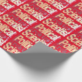 Politischer Sachverständiger Geschenkpapier (Ecke)