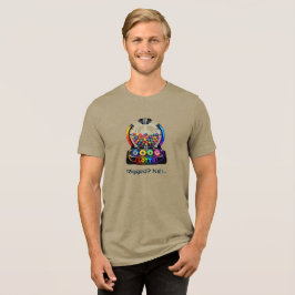 Politischer Straßenstil - Farben modefähig Tri-Blend Shirt