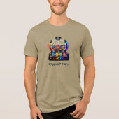 Politischer Straßenstil - Farben modefähig Tri-Blend Shirt (Vorderseite)