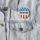 Politischer USA-Flaggen-Knopf Button (Beispiel)
