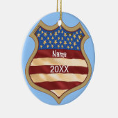 Politischer Wahlkampfschild Keramik Ornament (Rechts)