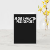 Politischer Widerstand Kunst - Unerwünschtes Präsi Karte (Gelbe Blume)