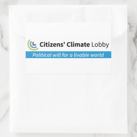 Politischer Wille Rechteckiger Aufkleber (Tasche)