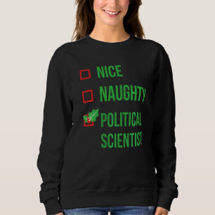 Politischer Wissenschaftler Funny Pajama Weihnacht Sweatshirt