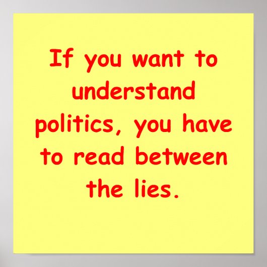 politischer Witz Poster (Vorne)