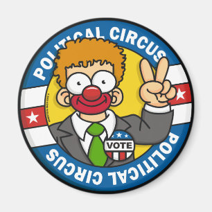 Politischer Zirkus Magnet