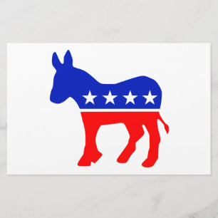 Politisches Emblem des demokratischen Party (Donke Briefpapier