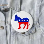 Politisches Emblem des demokratischen Party (Donke Button (Beispiel)