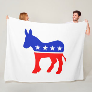 Politisches Emblem des demokratischen Party (Donke Fleecedecke