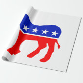 Politisches Emblem des demokratischen Party (Donke Geschenkpapier (Ungerollt)