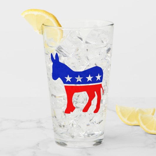 Politisches Emblem des demokratischen Party (Donke Glas (Vorderseite Ice)