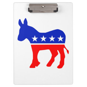 Politisches Emblem des demokratischen Party (Donke Klemmbrett