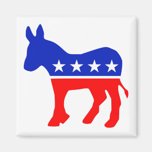 Politisches Emblem des demokratischen Party (Donke Magnet
