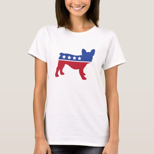 Politisches Frenchie T-Shirt (Vorderseite)