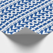 Politisches Geschenk für Blau und Weiß Geschenkpapier (Ecke)