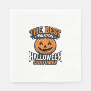 Politisches Halloween-Kostüm Kürbis Vintage-Shirt_ Serviette