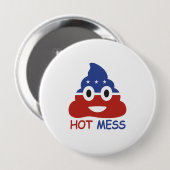 Politisches Hot Mess - - Button (Vorne & Hinten)