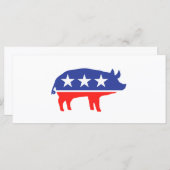 Politisches Party Pig Mascot (Vorne/Hinten)