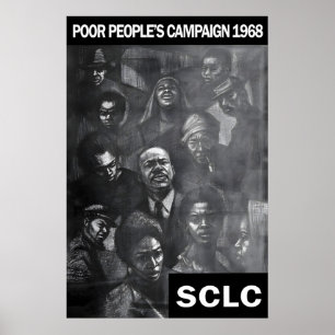Politisches Plakat USA SCLC Southern Christian