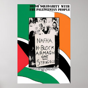 Politisches Poster Irischer Solidarität mit dem Vo