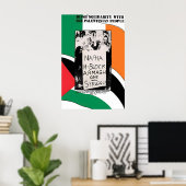 Politisches Poster Irischer Solidarität mit dem Vo (Heimbüro)