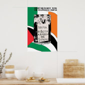 Politisches Poster Irischer Solidarität mit dem Vo (Küche)
