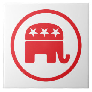 Politisches Symbol des republikanischen Party (Ele Fliese