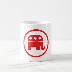 Politisches Symbol des republikanischen Party (Ele Kaffeetasse