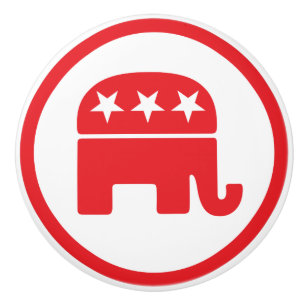 Politisches Symbol des republikanischen Party (Ele Keramikknauf