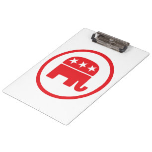Politisches Symbol des republikanischen Party (Ele Klemmbrett
