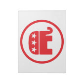 Politisches Symbol des republikanischen Party (Ele Notizblock (Rotiert)