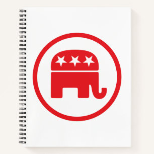 Politisches Symbol des republikanischen Party (Ele Notizblock