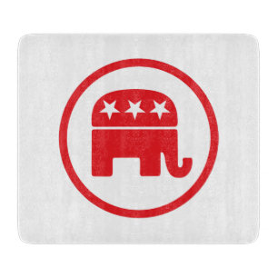 Politisches Symbol des republikanischen Party (Ele Schneidebrett