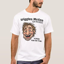 Politisches T-Shirt, Wiggles McGee für Präsident