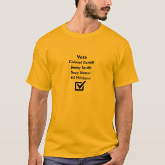 Politisches Verspotten des Wahl-Abstimmungs-T - T-Shirt