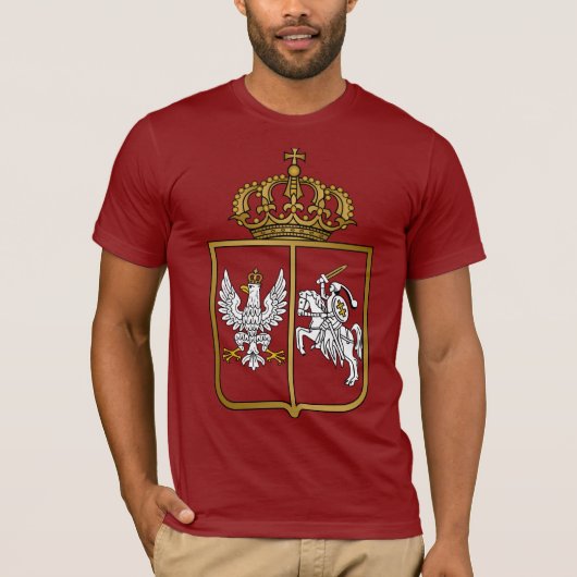 Politur-Litauisches Wappen T-Shirt (Vorderseite)