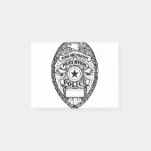 Polizei-Abzeichen - generisch Post-it Klebezettel (Vorderseite)